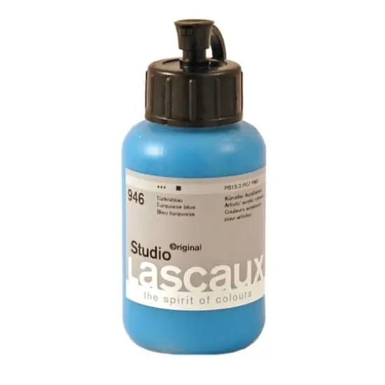 Lascaux Studio Acrylic Paint, 85mL 946 Turquoise Blue {1}