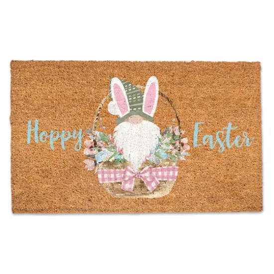 Gnome Bunny Basket Doormat {1}