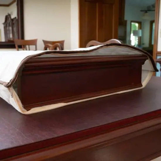 Household Essentials 54" Quilted Table Leaf Storage Bag White {4}