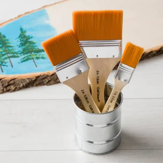Gold Taklon Large Area Flat Brush Pack by Craft Smart&reg;  {3}