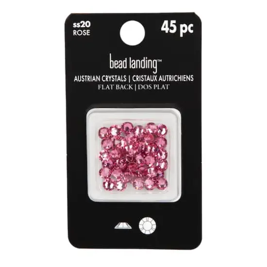 SS20 Round Flatback Austrian Crystals by Bead Landing™, 45ct. Rose {5}