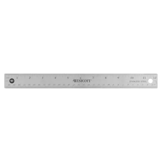 Westcott&reg; Stainless Steel Ruler {1}
