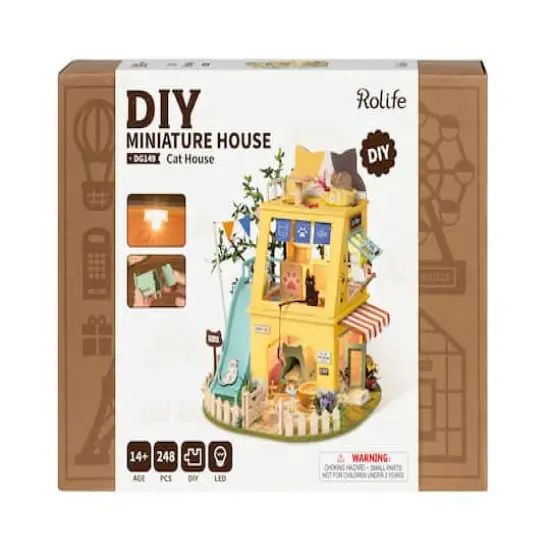 Rolife® Cat House DIY Miniature House Kit {7}
