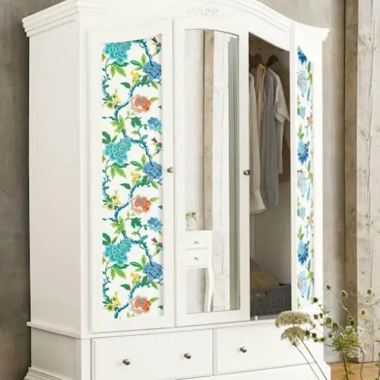 RoomMates Candid Moments Peel & Stick Wallpaper Blue and Green {4}