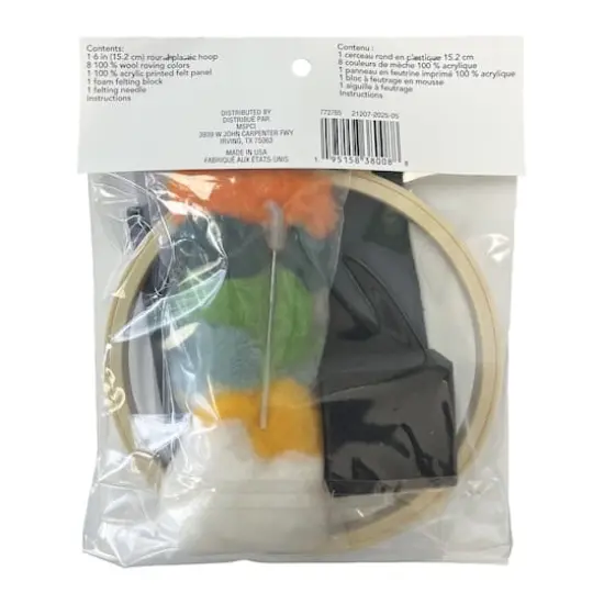 6" Daisy Needle Felting Kit with Hoop by Loops & Threads&reg; {5}