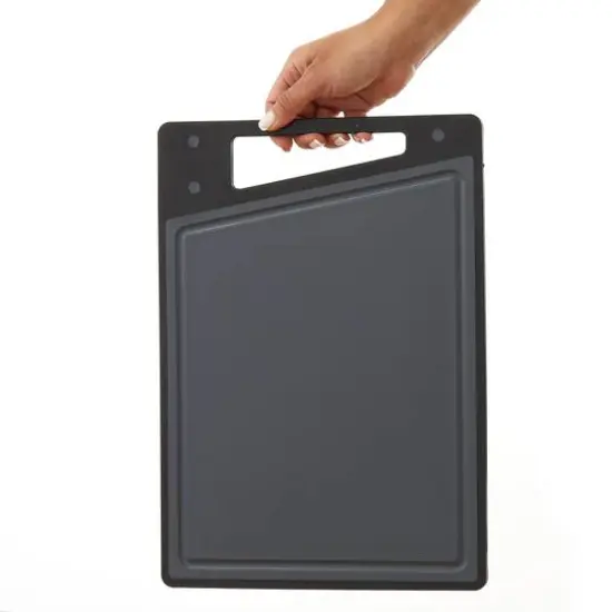 JoyJolt&reg; Cutting Board Set Gray and Black {6}