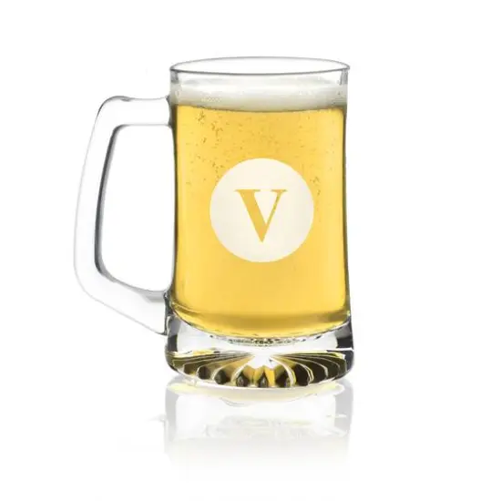 Hortense B. Hewitt Co. Engraved Glass Mug V {1}