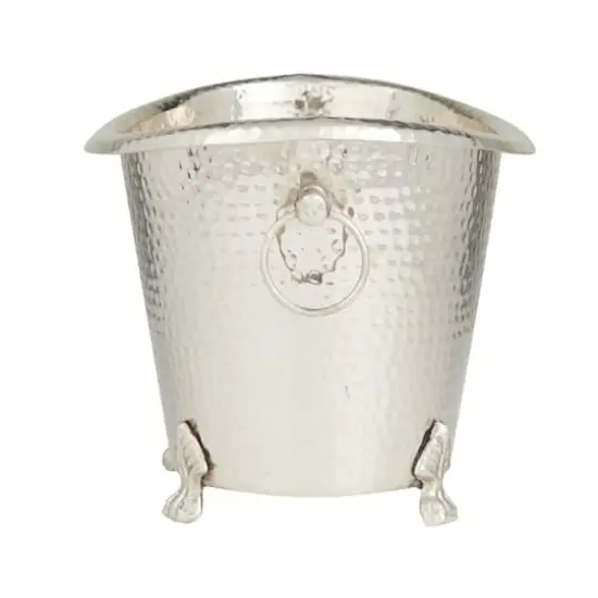 Silver Aluminum Traditional Wine Holder, 11" x 16" x 12" {3}