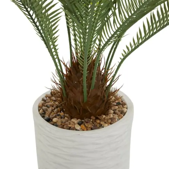 3.5ft. Potted Green Plastic Modern Artificial Foliage {4}