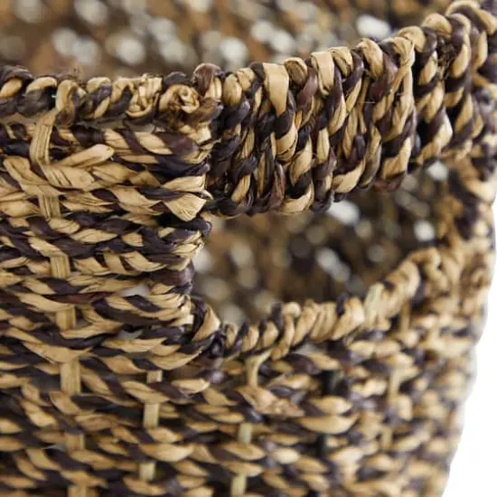 15" Brown Seagrass Natural Magazine Rack {4}