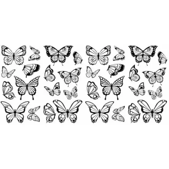 RoomMates Color Your Own Butterflies Peel & Stick Wall Decals {1}