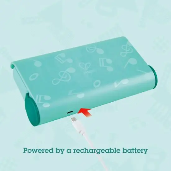 Hape Learn with Lights Teal Harmonica {7}