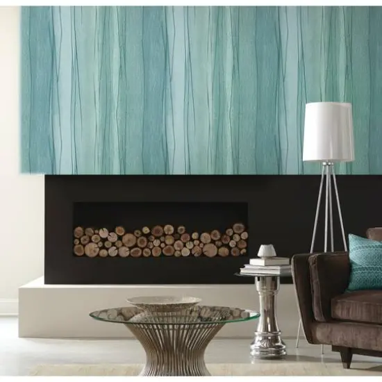 RoomMates Making Waves Peel & Stick Wallpaper Blue/Jade {4}