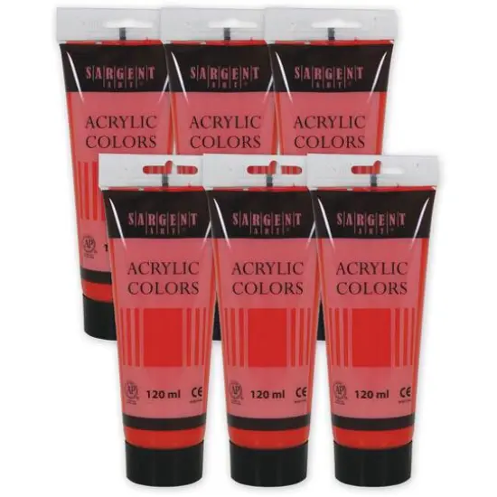 Sargent Art&reg; Acrylic Paint, 120 mL, 6ct. Primary Magenta {1}