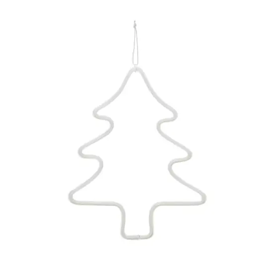 Hello Honey&reg; 12.25" White Wire Tree Wall D&eacute;cor with LED Light {1}