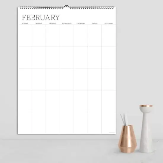 TF Publishing Undated Dry Erase Large Wired Hanging Vertical Wall Calendar {4}