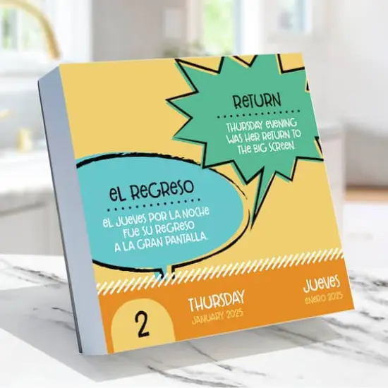 TF Publishing 2025 Spanish Words Daily Desktop Calendar {4}