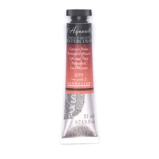 Sennelier French Artists' Watercolor, 21mL 699 Permanent Alizarin Crimson S2 {1}