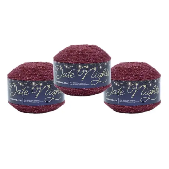 3 Pack Lion Brand&reg; Date Nights Yarn Star Ruby {1}