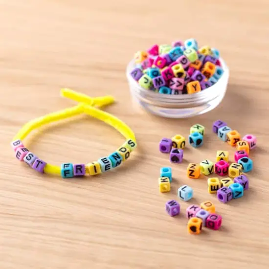 6.5mm Bright Alphabet Cube Beads by Creatology&trade; {3}