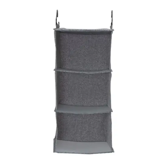 Household Essentials 3 Shelf Hanging Closet Organizer Graphite {6}