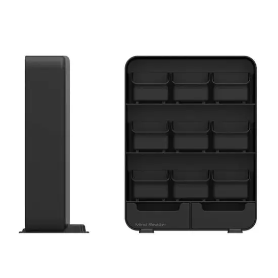 Mind Reader Black Tea Bag holder and Condiment Organizer {11}