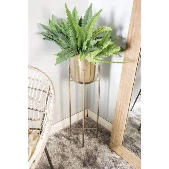 CosmoLiving by Cosmopolitan Silver Metal Tall Glam Planter Set {6}