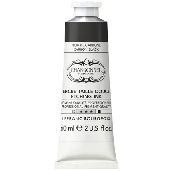 Charbonnel Etching Ink, 60mL Carbon Black {1}