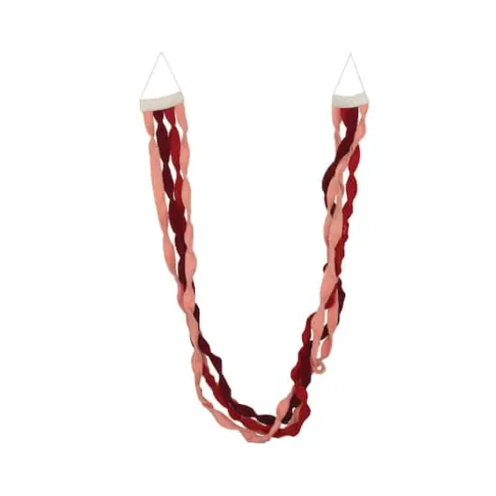 Hello Honey&reg; 76" Pink & Red Wool Felt Ribbon Garland {6}