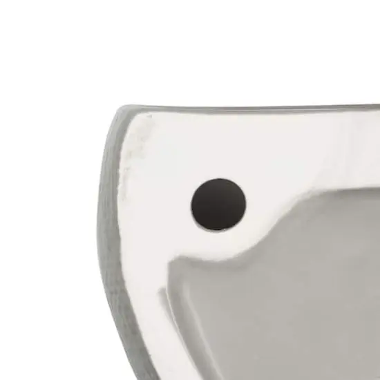 Hello Honey&reg; Stoneware Wall Planters Set Gray {6}