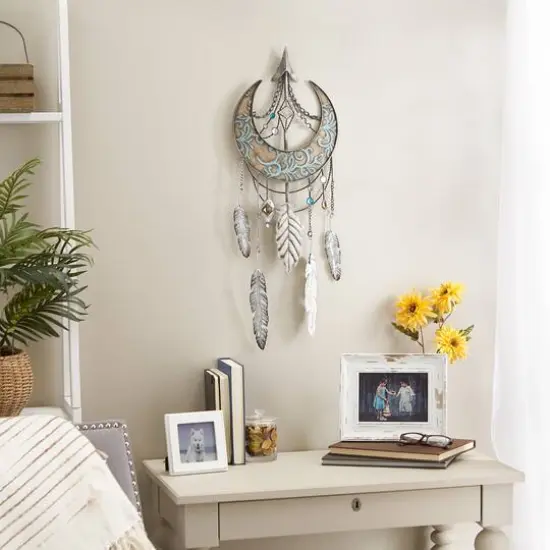 Crescent Moon Dreamcatcher Wall D&eacute;cor {3}