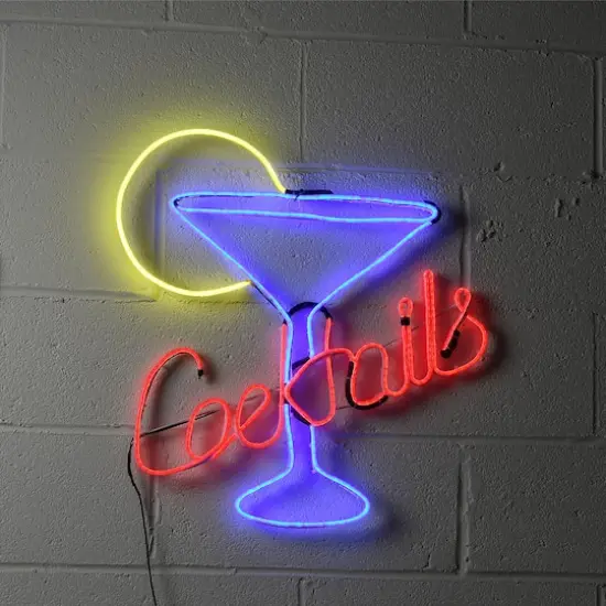 23" LED Cocktails Sign {4}