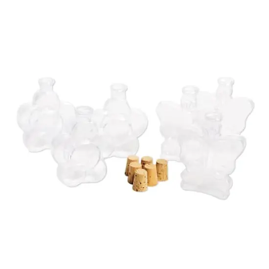 S&S Worldwide&reg; Flower & Butterfly Sand Art Bottles, 6ct. {1}