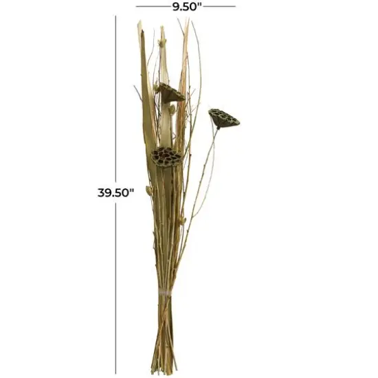 40" Green Dried Plant Bouquet Natural Foliage {6}