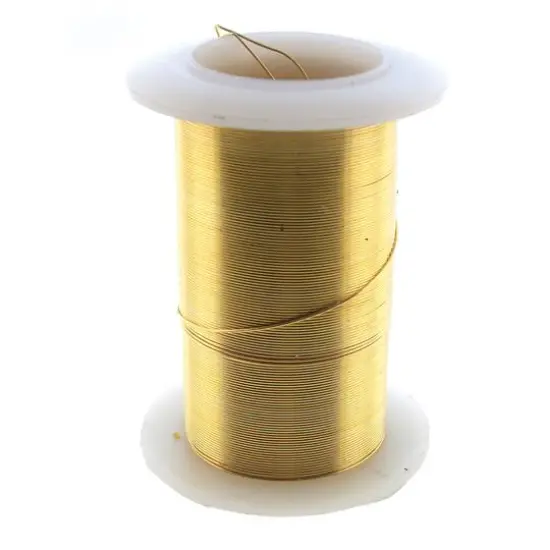 The Beadsmith® Wire™ Elements 28 Gauge Tarnish-Resistant Wire Gold {4}