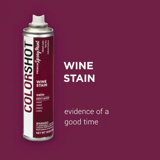 COLORSHOT&reg; Premium Satin Spray Paint Wine Stain {4}