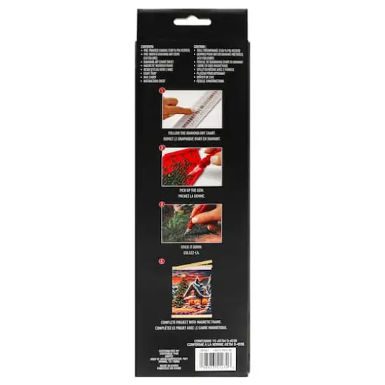 8" x 10" Snow House Diamond Art Kit with Frame by Make Market&reg; {5}