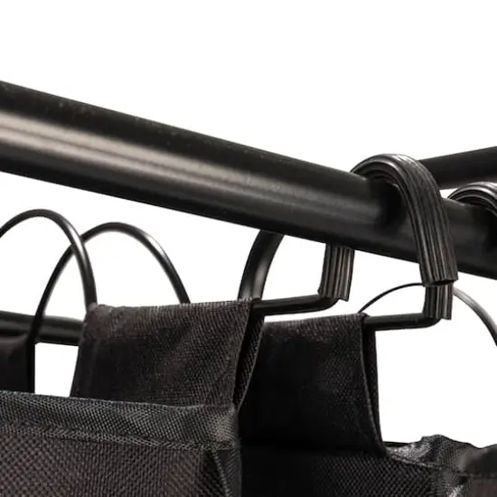 Household Essentials 4-Bag Rolling Laundry Sorter Cart Black {9}