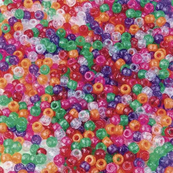 Color Splash!&reg; Sparkle Pony Beads, 9mm {1}