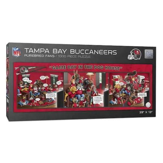 NFL Game Day in the Dog House 1,000 Piece Puzzle Tampa Bay Buccaneers {1}