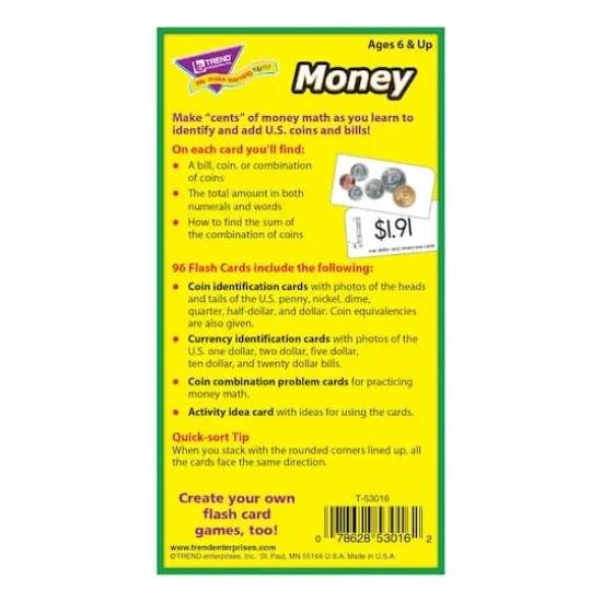 Trend Enterprises&reg; Money Skill Drill Flash Cards {7}