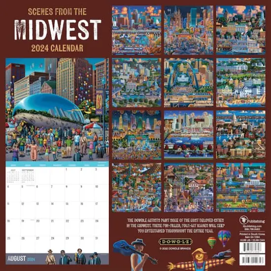 TF Publishing 2024 Scenes from the Midwest Wall Calendar {3}
