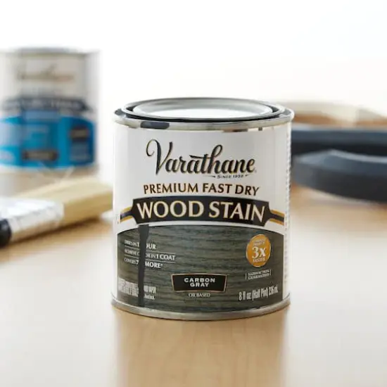 Varathane&reg; 8oz. Premium Fast Dry Wood Stain Carbon Gray {4}