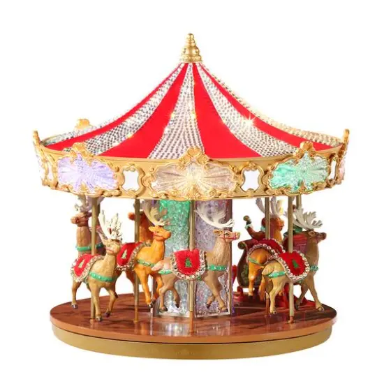 12" Swarovski&reg; LED Holiday Carousel {5}