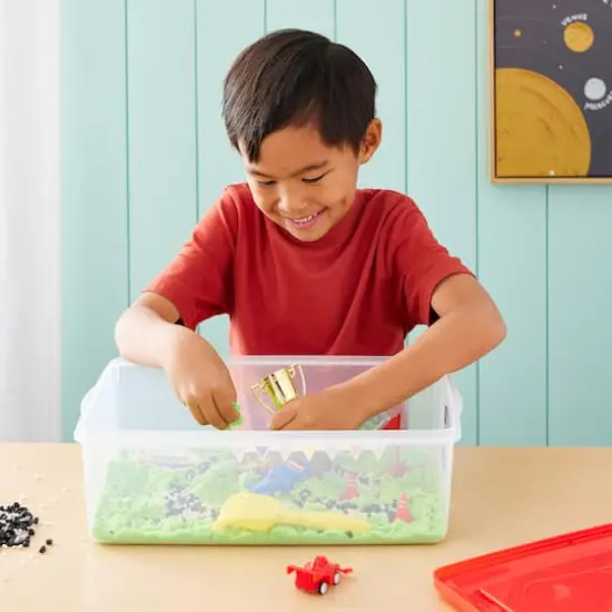 Creativity for Kids&reg; Race Track Sensory Bin {3}