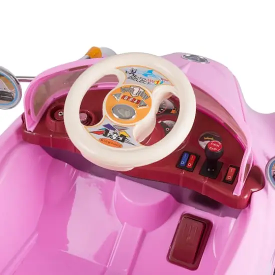 Toy Time Pink Battery Powered Ride-On Classic Coupe Car {7}