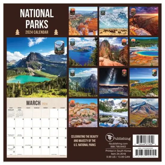 TF Publishing 2024 National Parks Mini Calendar {3}