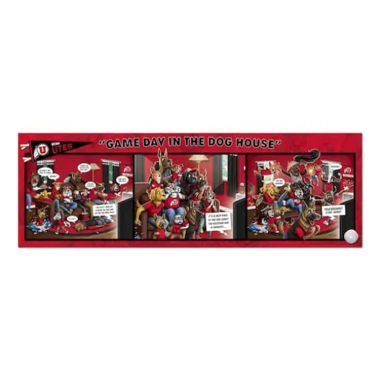 College Game Day in the Dog House 1,000 Piece Puzzle Utah Utes {5}