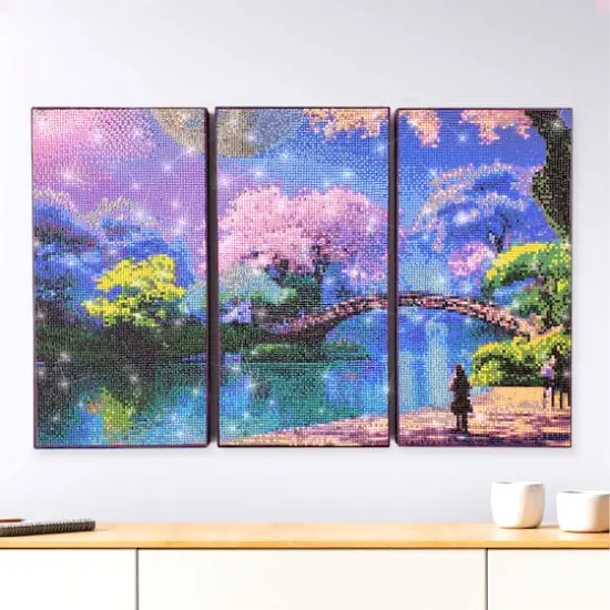 ArtSkills&reg; Brilliant Art Mystical Garden Stretched Canvas Diamond Painting Kit {1}