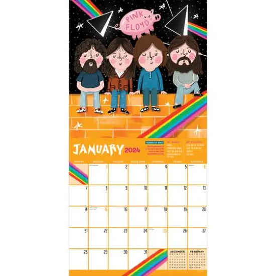 TF Publishing 2024 Rock 'n Roll Biographies Calendar {4}